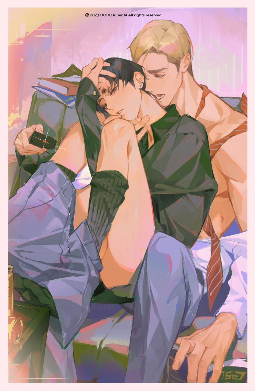 levi and erwin smith (shingeki no kyojin) drawn by dodosuper04