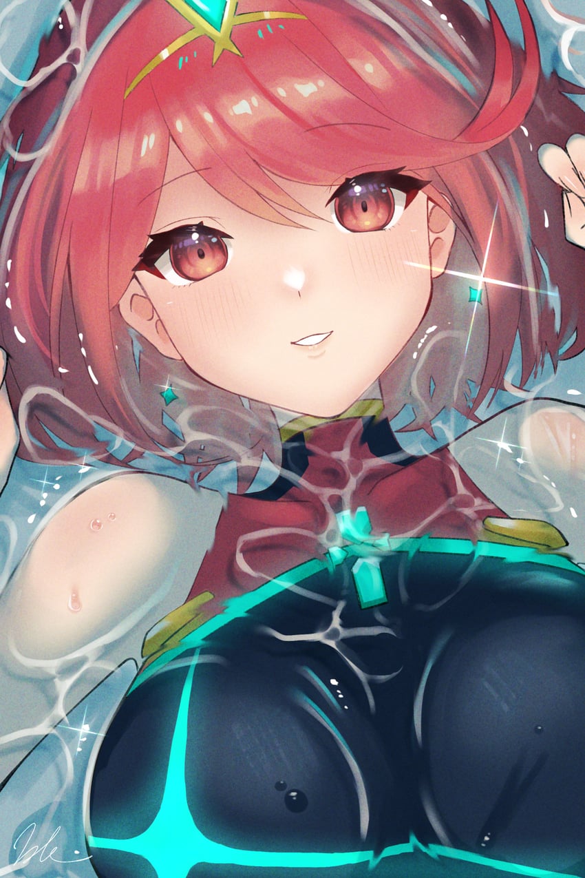 pyra (xenoblade chronicles and 1 more) drawn by kyosuke1413koba