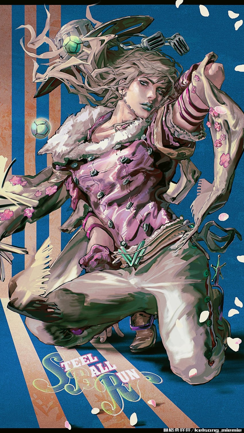 gyro zeppeli (jojo no kimyou na bouken and 1 more) drawn by kelsang_miemie