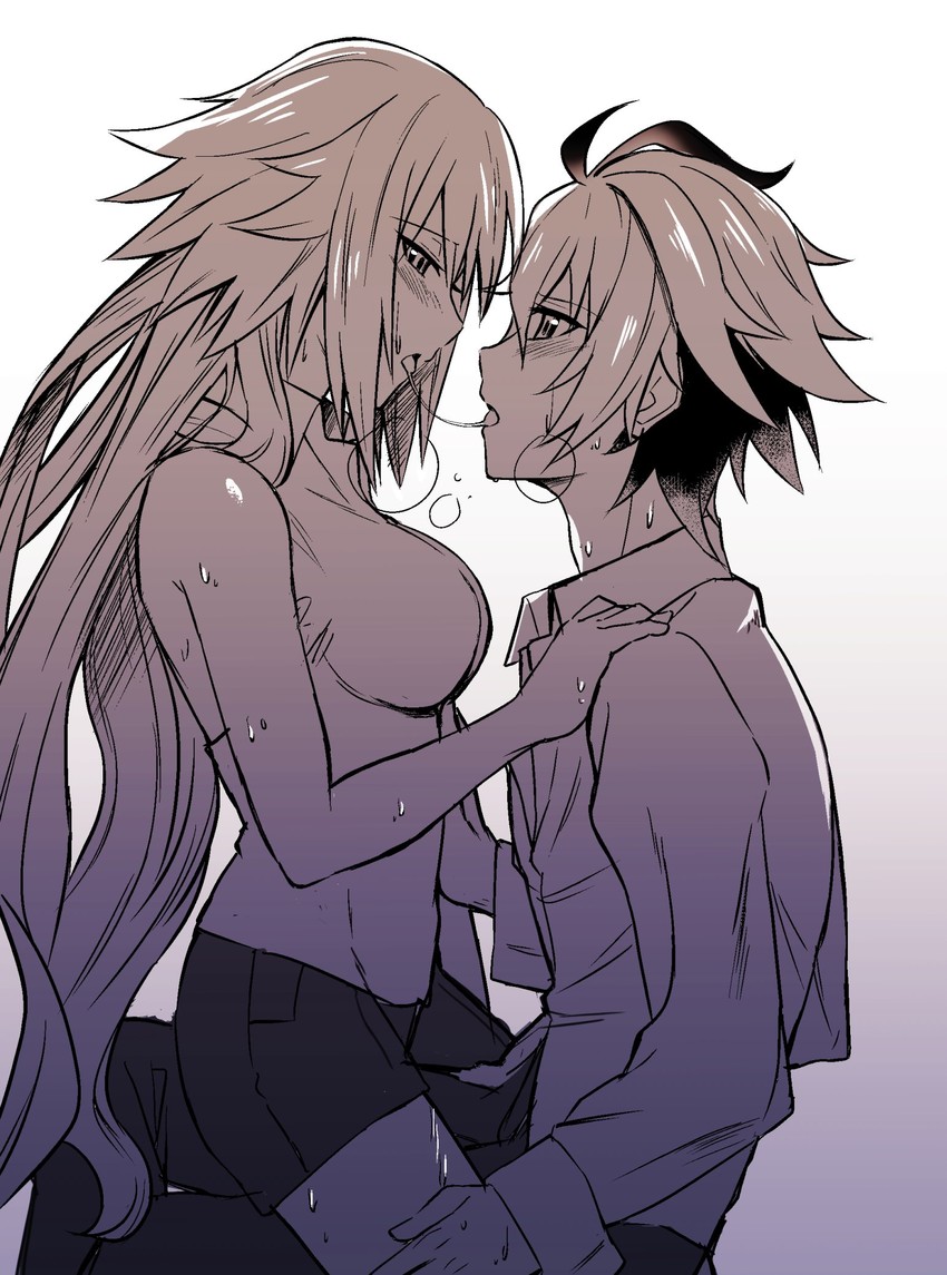jeanne d'arc and sieg (fate and 1 more) drawn by nyorotono