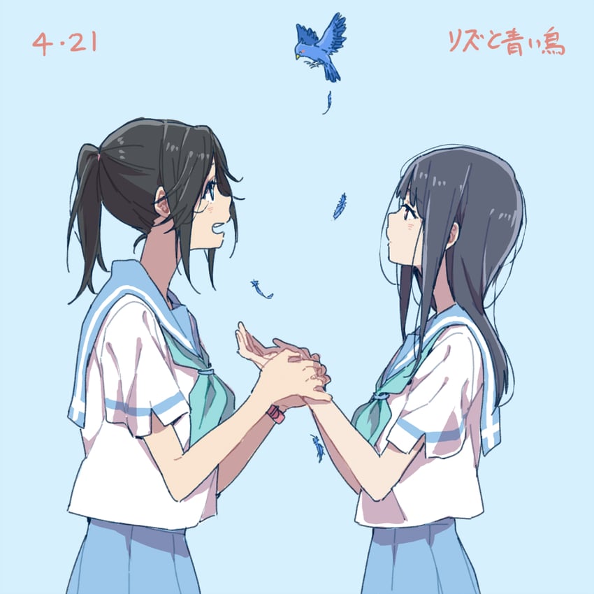 yoroizuka mizore and kasaki nozomi (hibike! euphonium and 1 more) drawn by ree_(re-19)