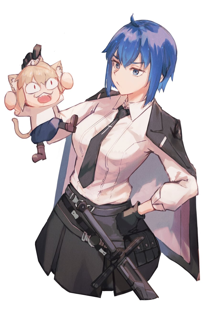 ciel, neco-arc, and ciel-sensei (fate and 2 more) drawn by tsubu_(kappunioyu562)