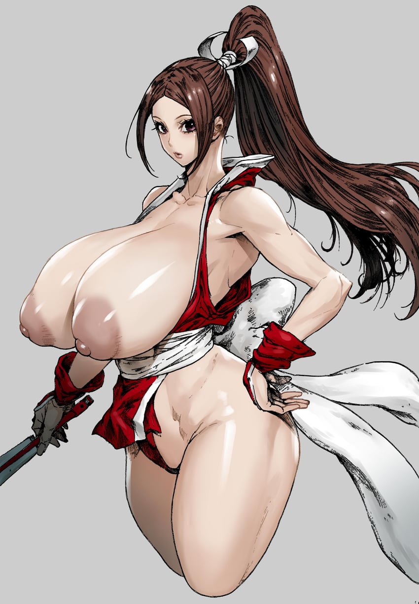 shiranui mai (the king of fighters and 1 more) drawn by bonten