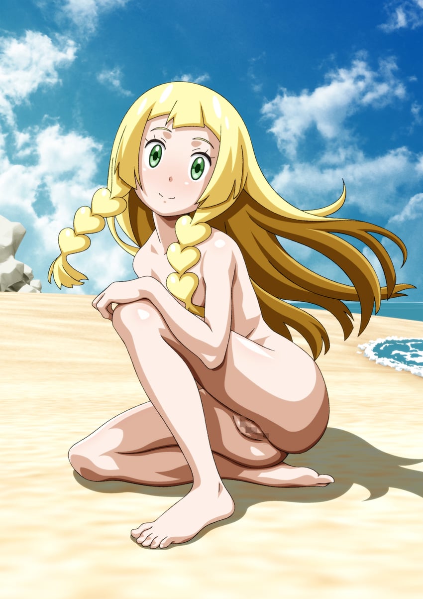 lillie (pokemon and 1 more) drawn by carinae