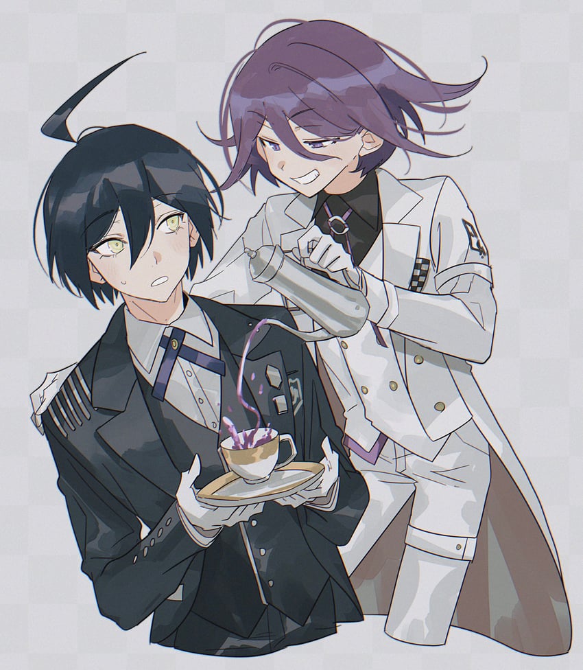 oma kokichi and saihara shuichi (danganronpa and 1 more) drawn by mitosansan