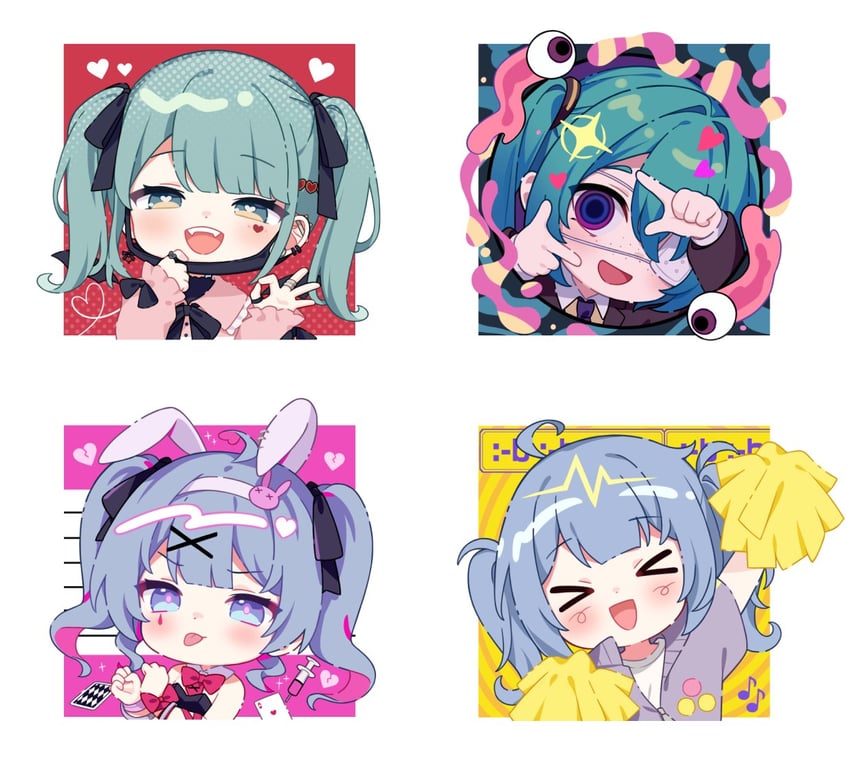 hatsune miku (vocaloid and 4 more) drawn by hitsukuya