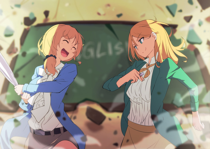 ellen baker and anne green (new horizon) drawn by tomato_(lsj44867)