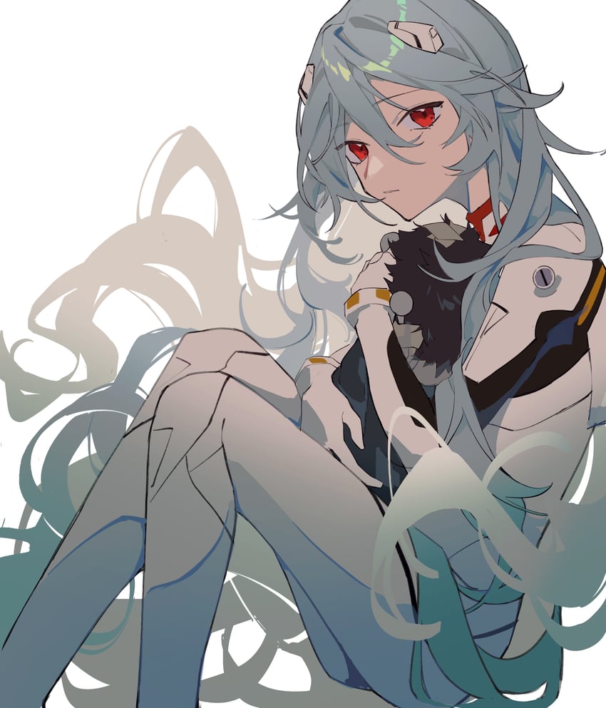 ayanami rei (neon genesis evangelion and 2 more) drawn by shakya.