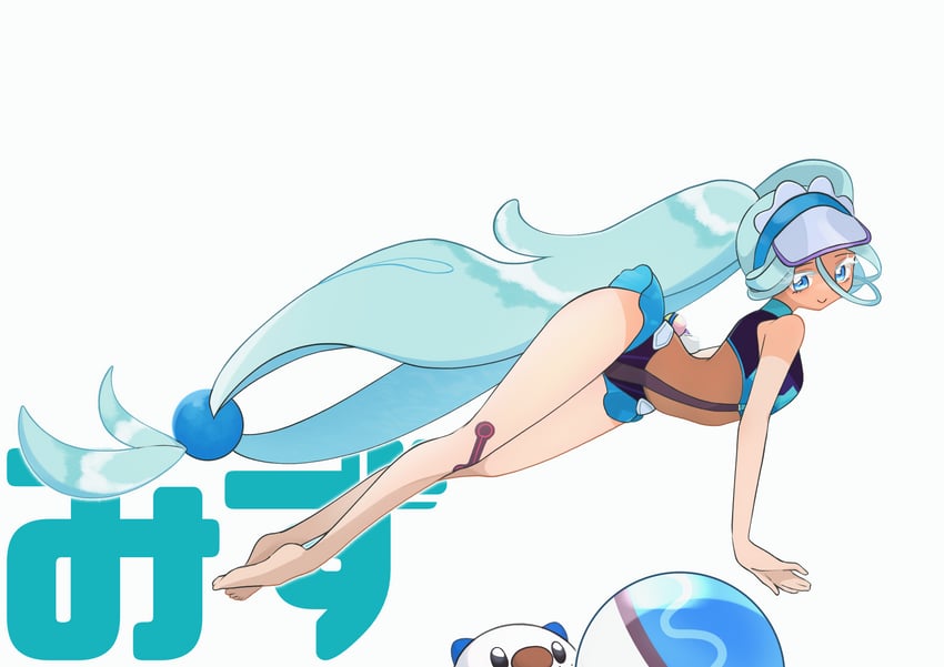 hatsune miku, oshawott, and water miku (pokemon and 2 more) drawn by mamommmuuu