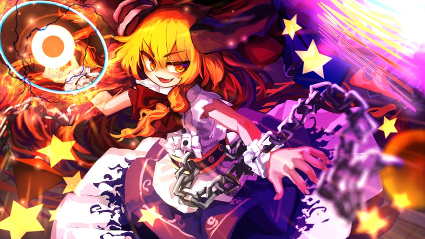ibuki suika (touhou and 1 more) drawn by fuji_tarawi