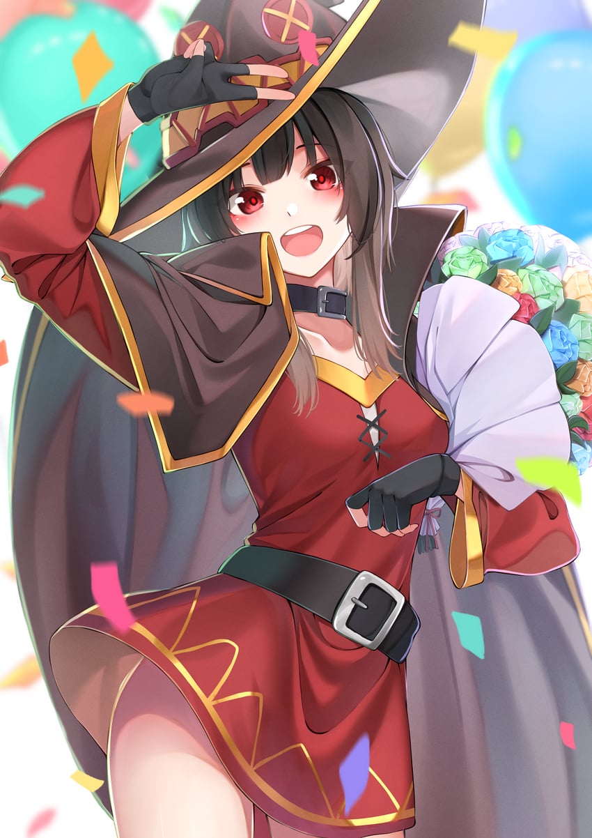 megumin (kono subarashii sekai ni shukufuku wo!) drawn by sarasara_shoyu