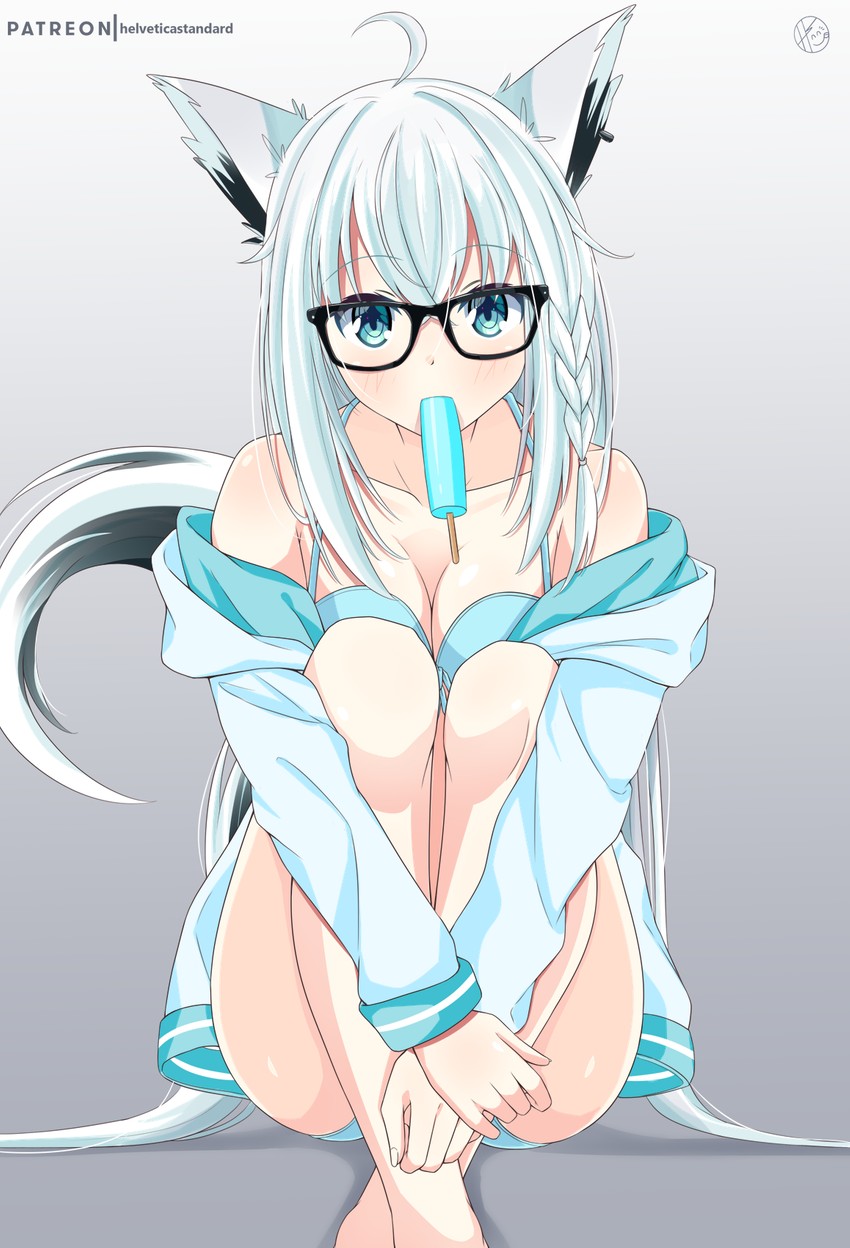 shirakami fubuki (hololive) drawn by helvetica_std