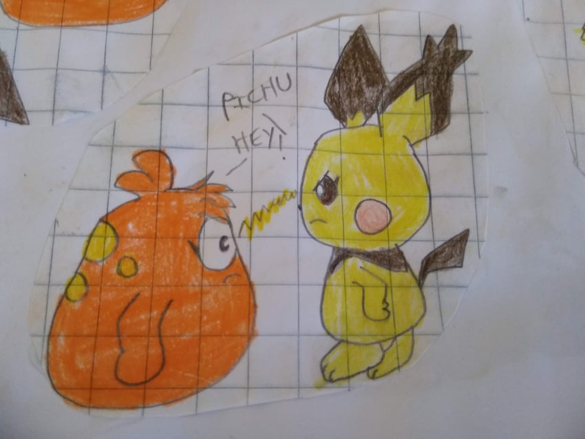 pichu, spiky-eared pichu, and potchina the blob (pokemon and 1 more) drawn by consuelo95