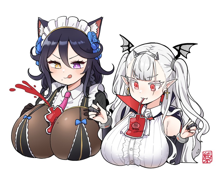 poi and draculina (last origin) drawn by junsuina_fujunbutsu