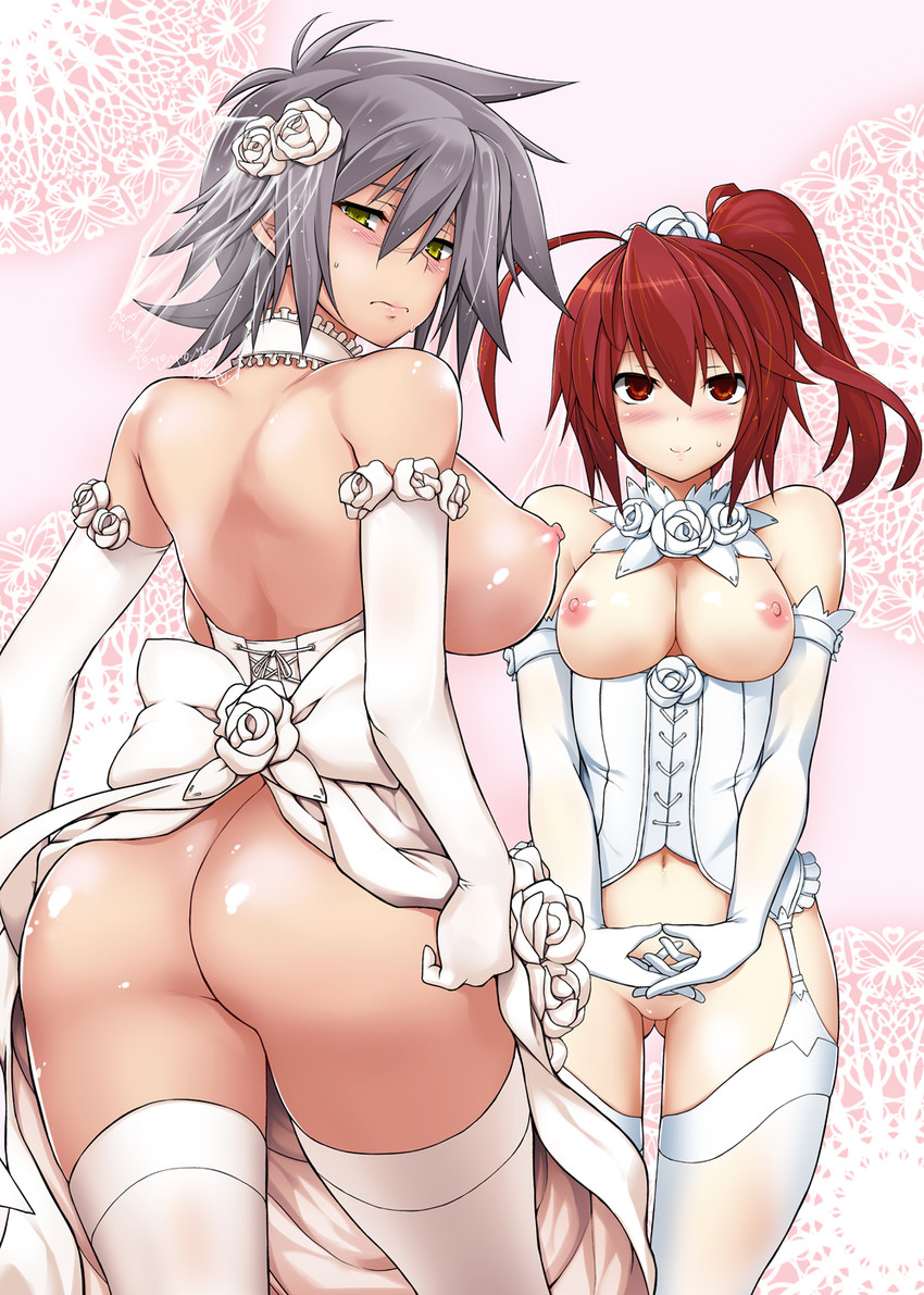bullet and celica a. mercury (blazblue) drawn by tanabe_(studio_tiamat)