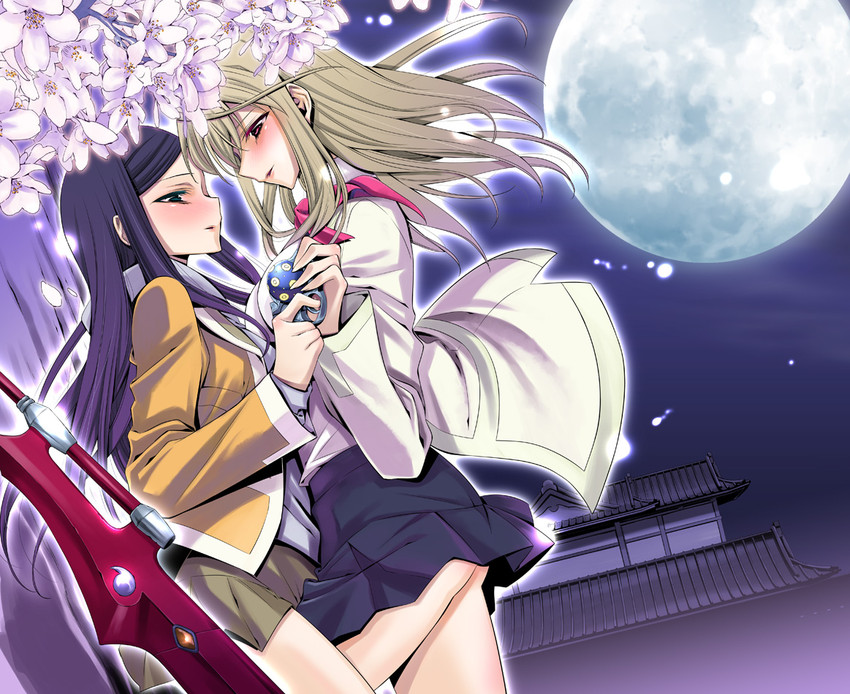 kuga natsuki and fujino shizuru (my-hime) drawn by takano_saku