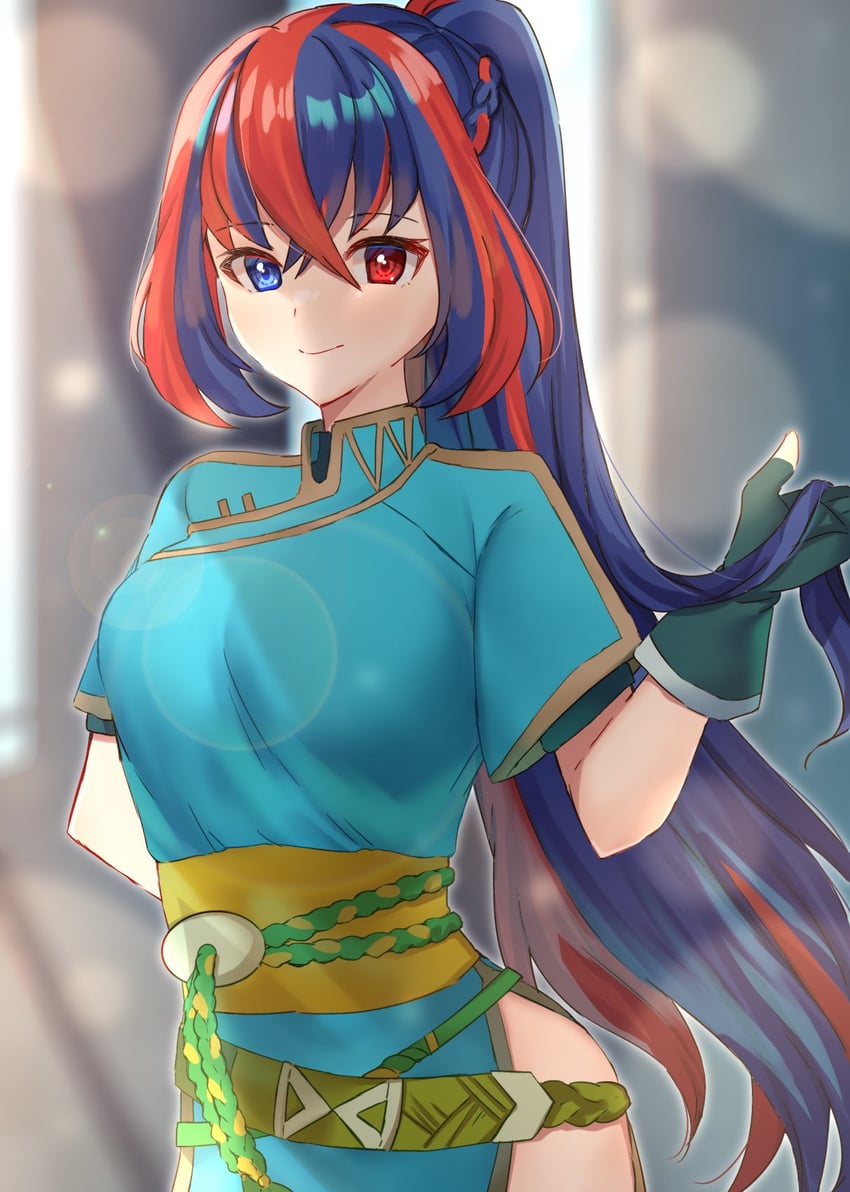 lyn and female alear (fire emblem and 1 more) drawn by edamameoka