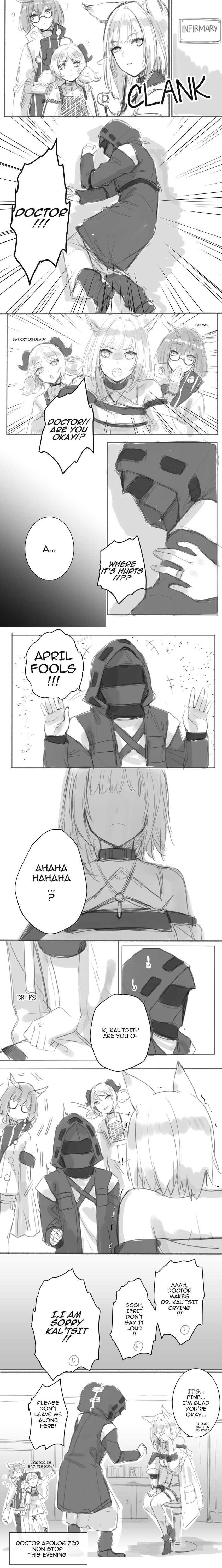 doctor, kal'tsit, silence, and ifrit (arknights) drawn by deras