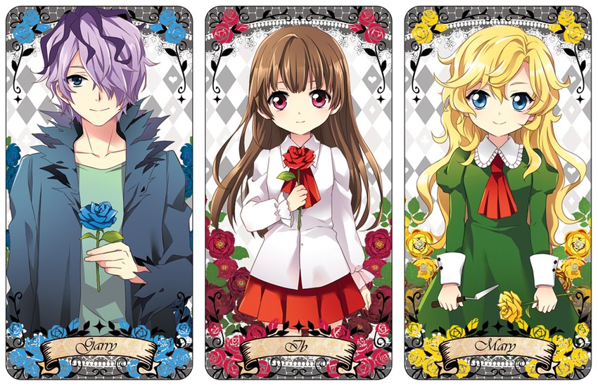 ib, mary, and garry (ib) drawn by mca_(dessert_candy)