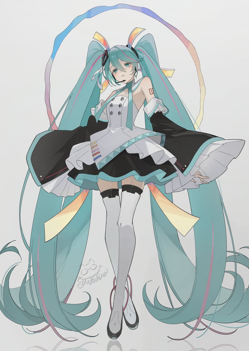 hatsune miku (vocaloid and 2 more) drawn by yukihira_makoto