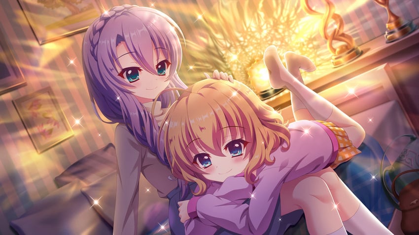 shikimiya mana and tsukisaka sayu (re:stage!) drawn by izumi_tsubasu
