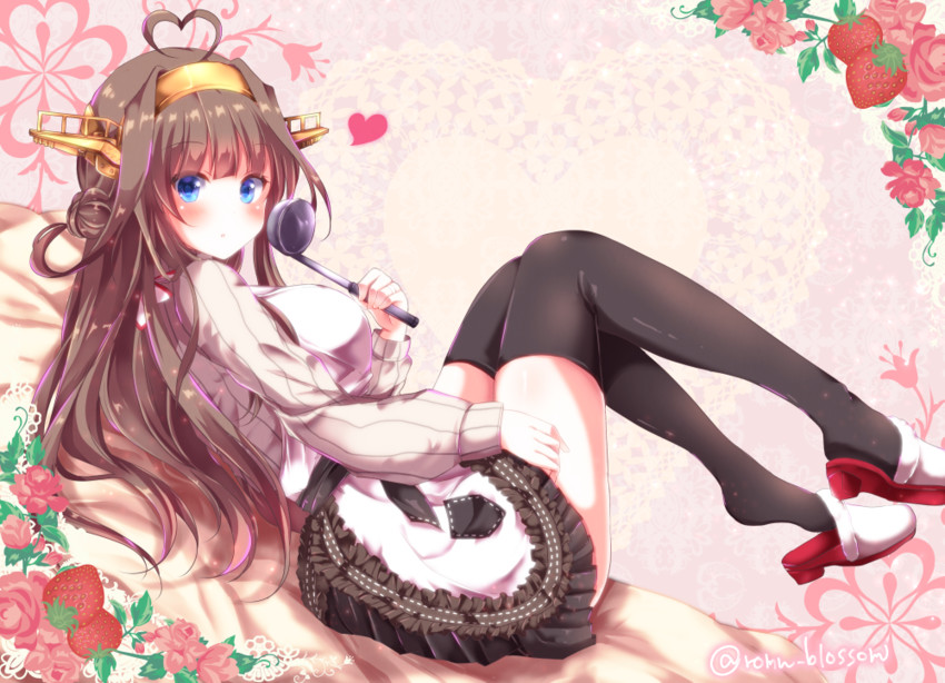 kongou and kongou kai ni (kantai collection) drawn by sakura_romu