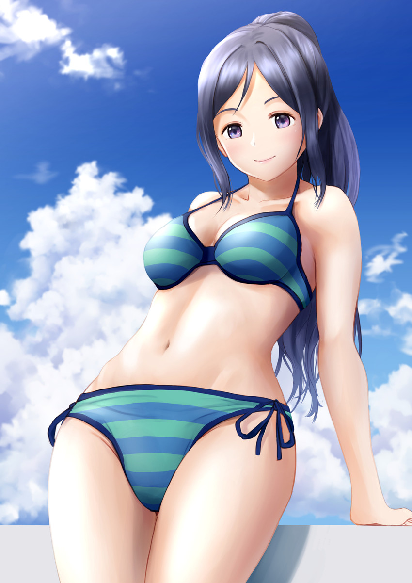 matsuura kanan (love live! and 1 more) drawn by papi_(papiron100)