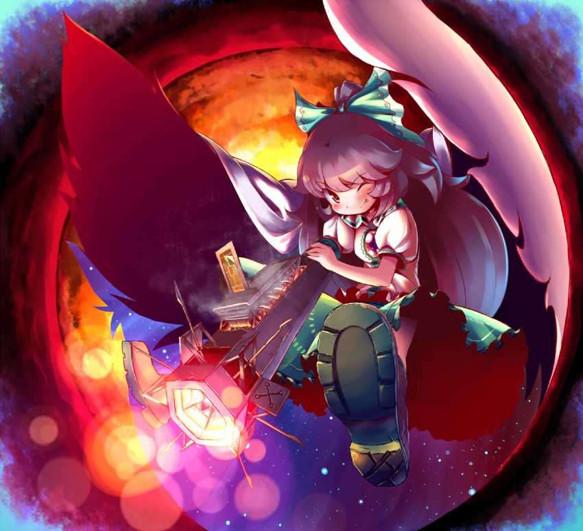 reiuji utsuho (touhou) drawn by takahero