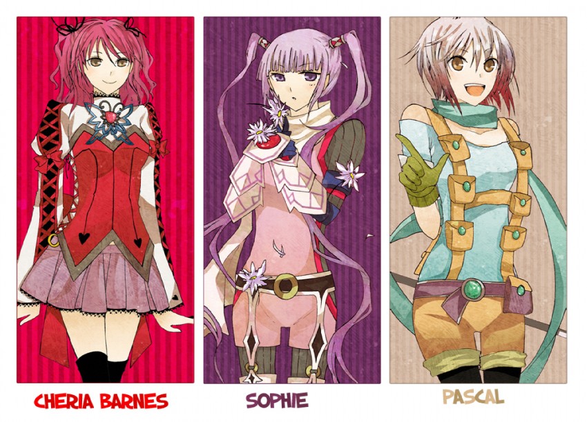 sophie, cheria barnes, and pascal (tales of and 1 more) drawn by cheer_up_(ooocheerooo)
