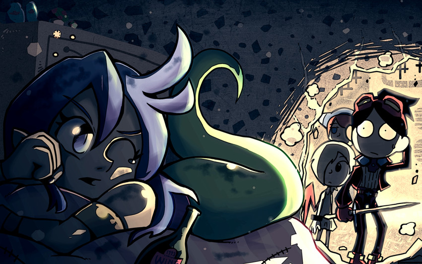 nina, lin, ryu, and deis (breath of fire and 2 more) drawn by setz
