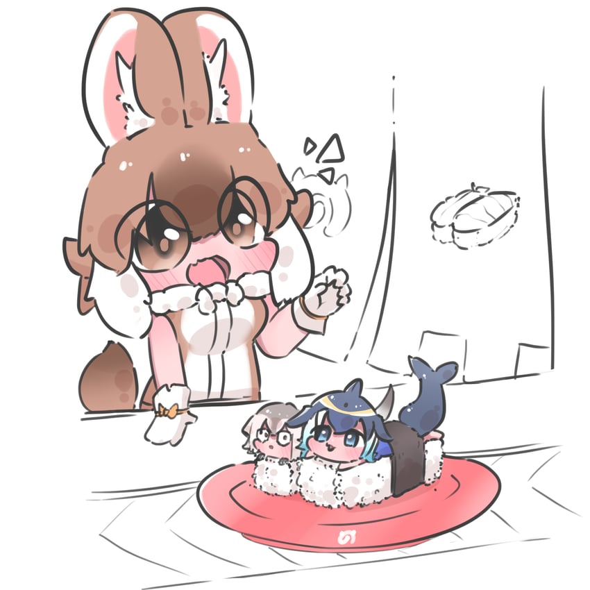 dhole and meerkat (kemono friends) drawn by chai_chai_huishi