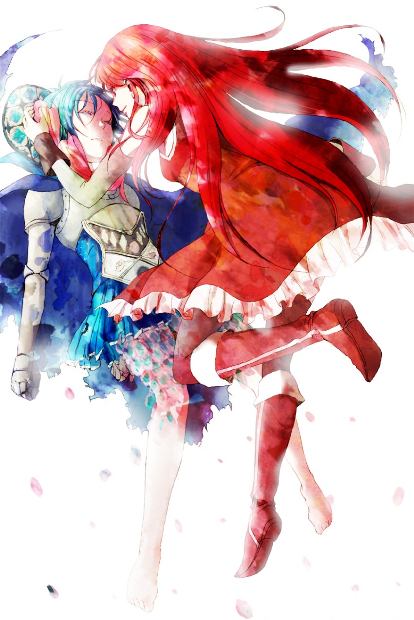 miki sayaka, sakura kyoko, and oktavia von seckendorff (mahou shoujo madoka magica) drawn by nishin_(azu_m)