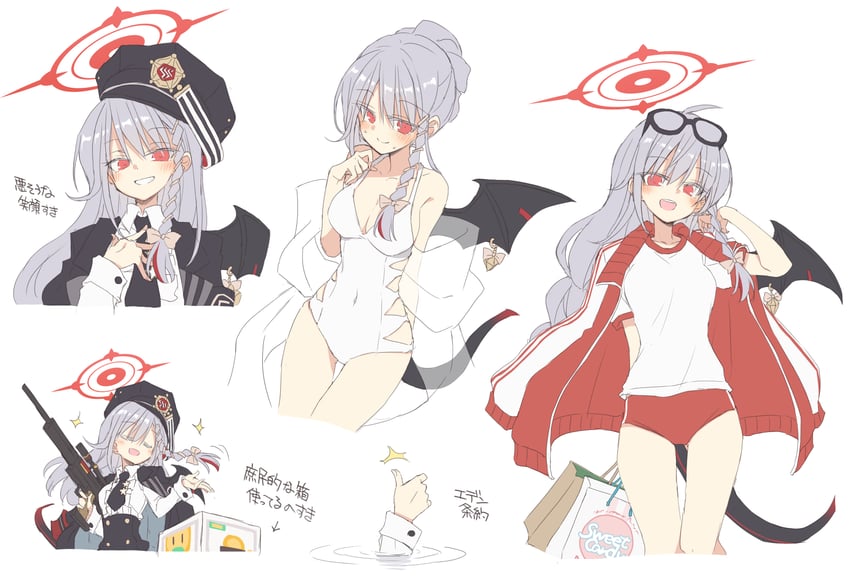 haruna (blue archive and 2 more) drawn by satou_kibi