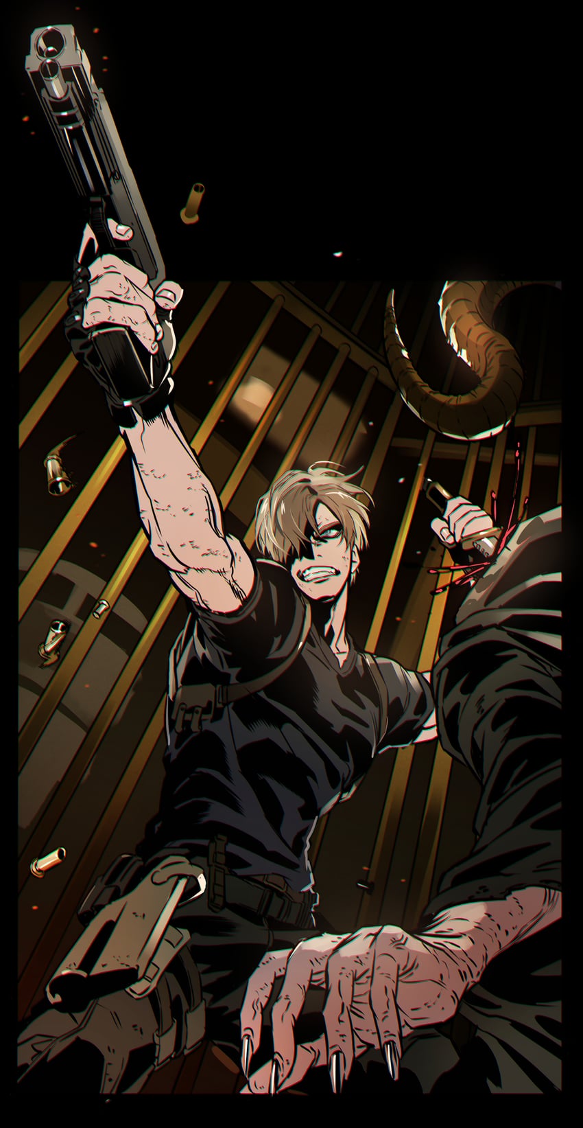 leon s. kennedy (resident evil and 1 more) drawn by umbrella_rpd