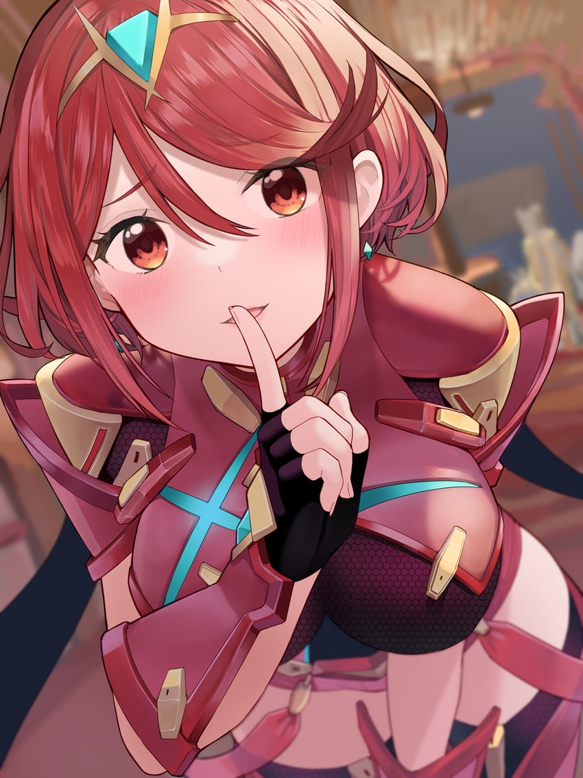 pyra (xenoblade chronicles and 1 more) drawn by mameroku