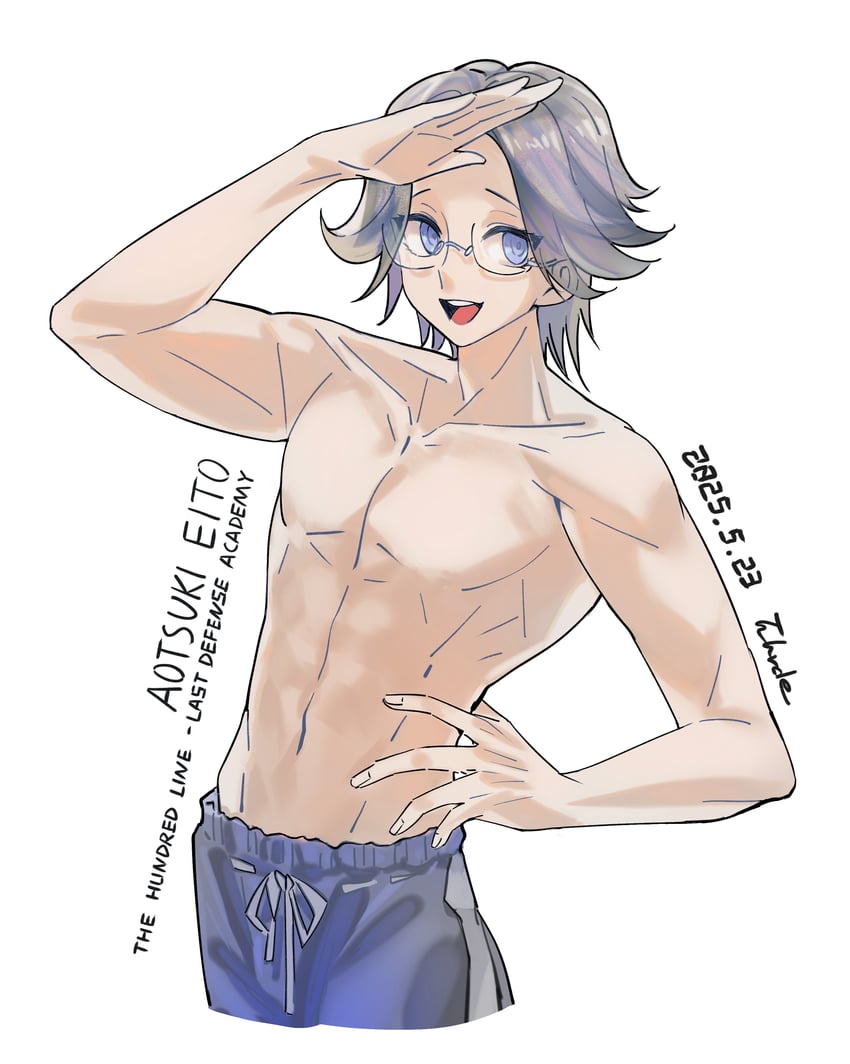 aotsuki eito (the hundred line -last defense academy-) drawn by eldard_(lofter)