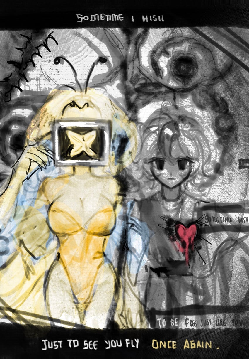 sugarfly cookie and pavlova cookie (cookie run and 1 more) drawn by graveboundveil