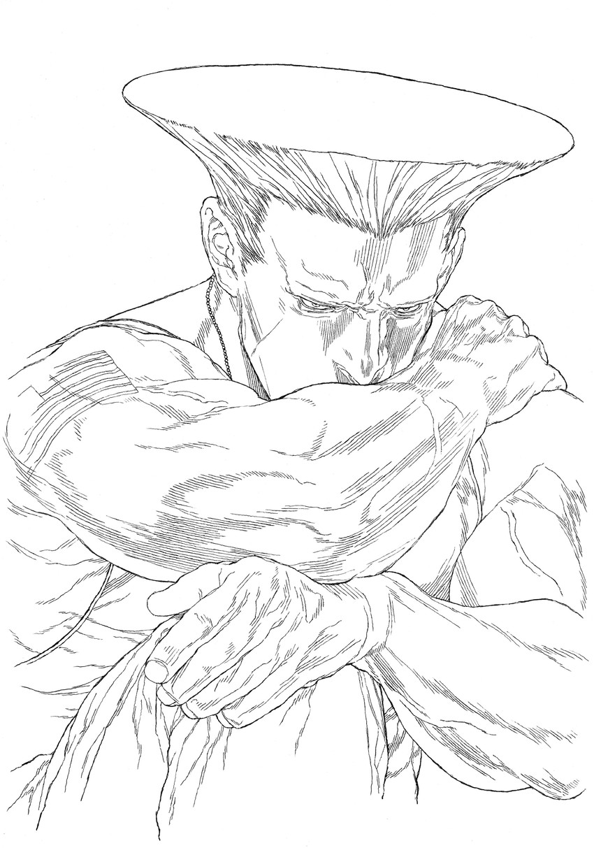 guile (street fighter) drawn by yoshihara_motoki
