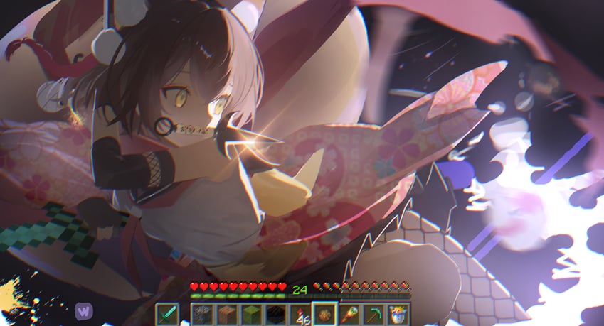 izuna (blue archive and 1 more) drawn by wiersa