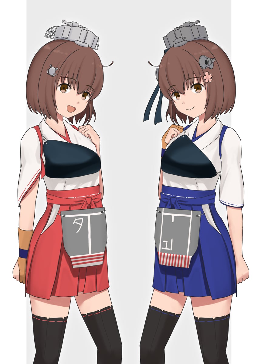 kaga, akagi, yukikaze, yukikaze kai ni, tan yang, and 2 more (kantai collection) drawn by yuki_4040