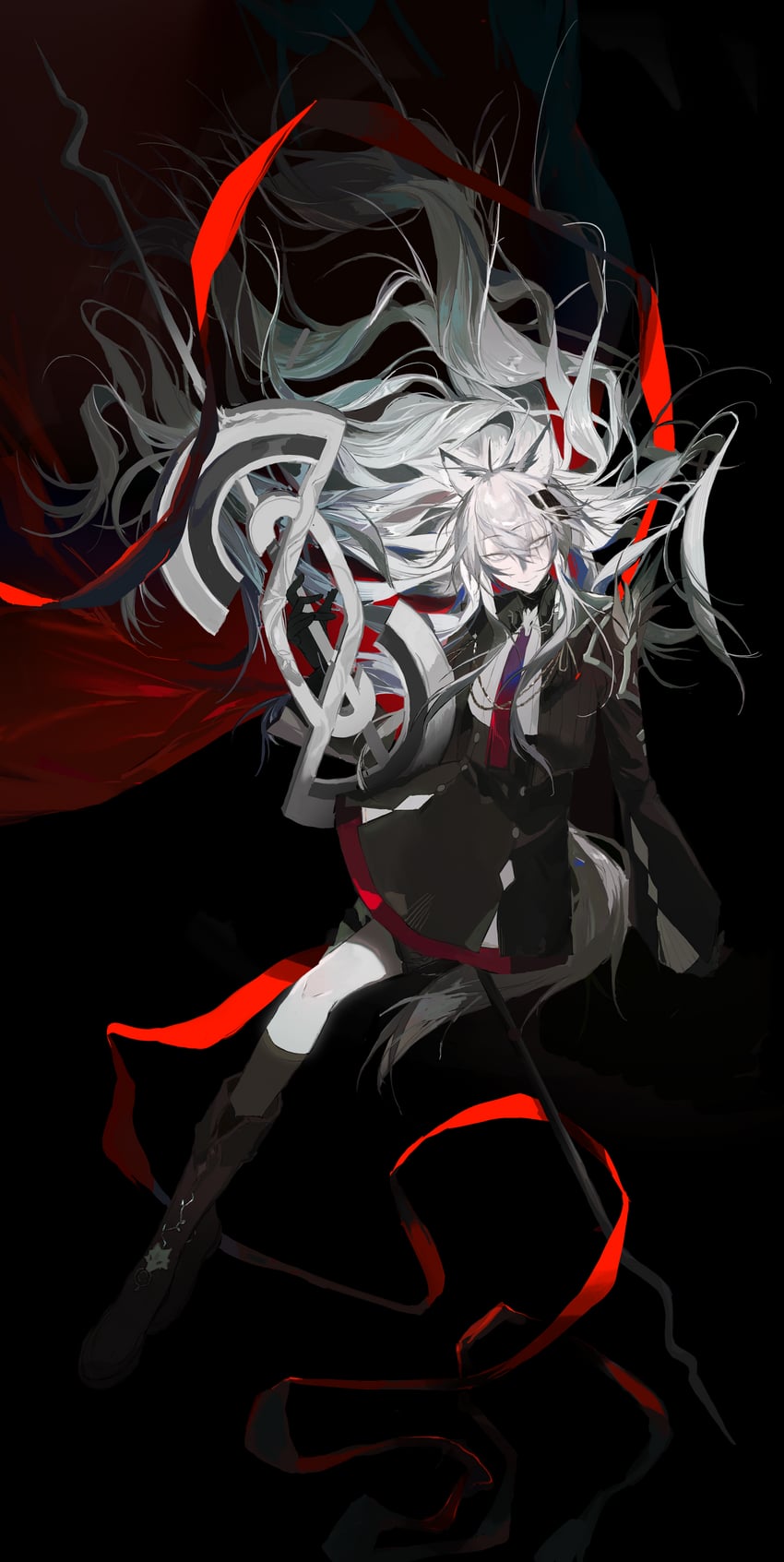 lappland and lappland the decadenza (arknights) drawn by kuma_(yoooooooo152)