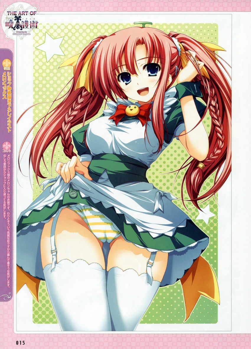 melon-chan and nikaidou aya (melonbooks and 2 more) drawn by tomose_shunsaku