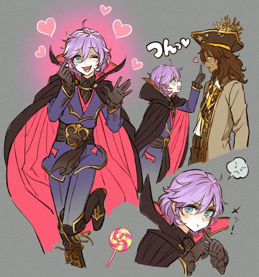 leona kingscholar and epel felmier (twisted wonderland) drawn by funuyu