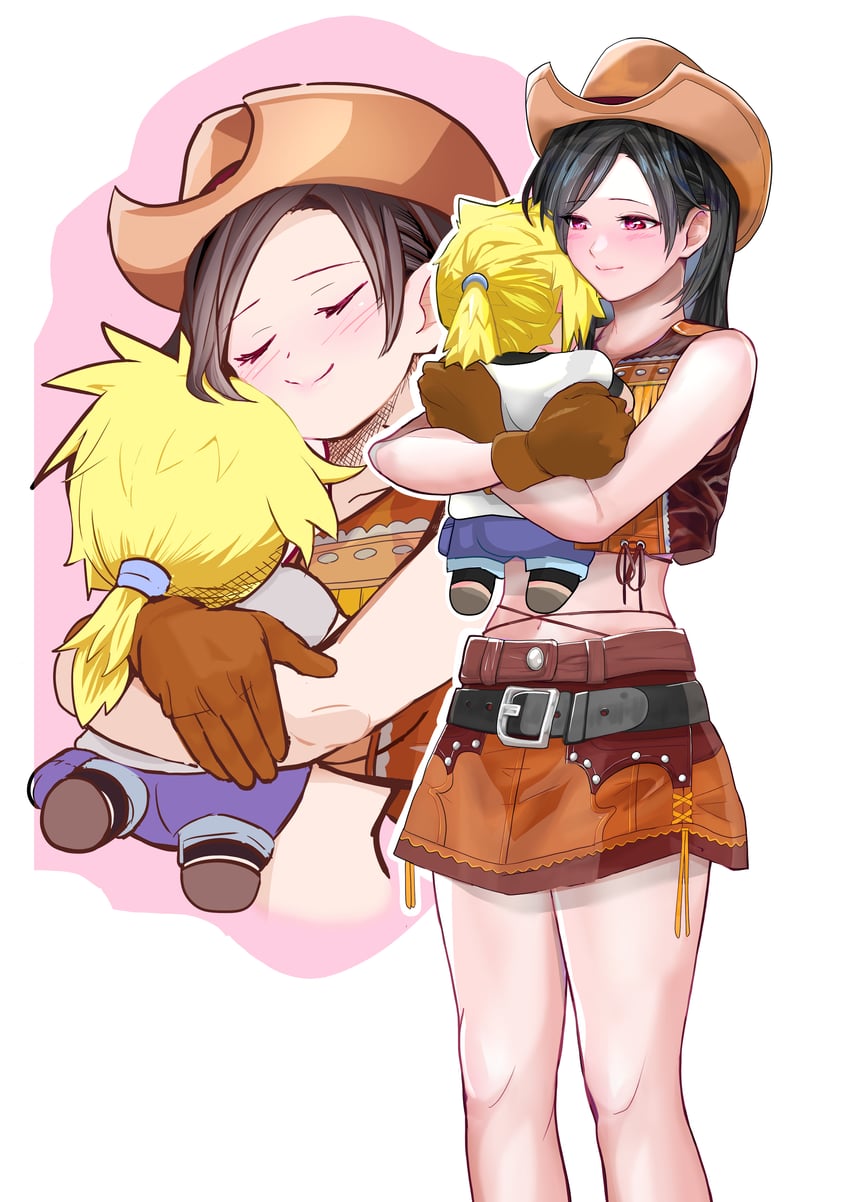 tifa lockhart and cloud strife (final fantasy and 2 more) drawn by matomato1641