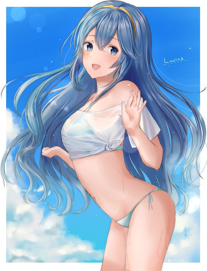 lucina (fire emblem and 2 more) drawn by niko_(aiai03012)