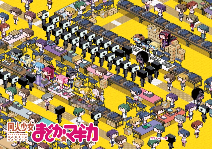 akemi homura, kaname madoka, miki sayaka, sakura kyoko, tomoe mami, and 4 more (mahou shoujo madoka magica and 2 more) drawn by fuwa_daisuke