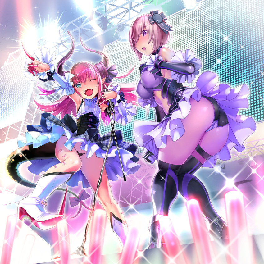 mash kyrielight and elizabeth bathory (fate and 1 more) drawn by nekomata_naomi