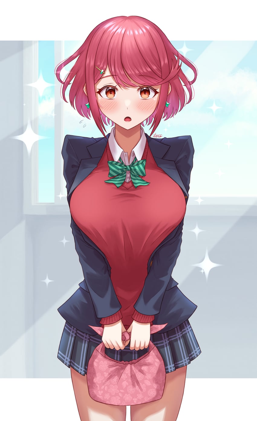 pyra (xenoblade chronicles and 1 more) drawn by taro_(peach_taro51)