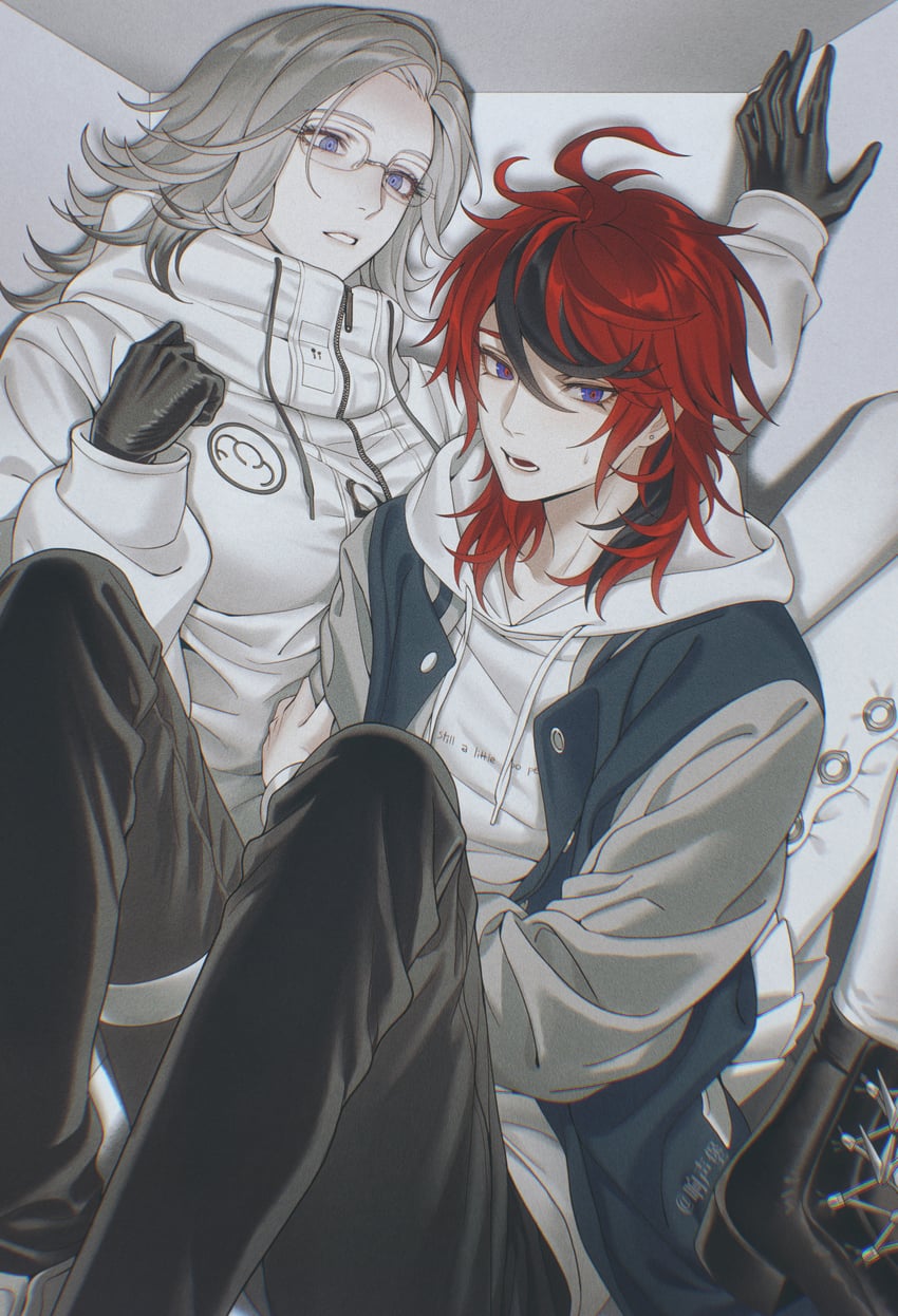 aotsuki eito and sumino takumi (the hundred line -last defense academy-) drawn by 7nite