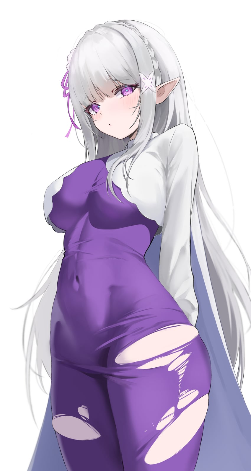 emilia (re:zero kara hajimeru isekai seikatsu) drawn by nami_ne0227